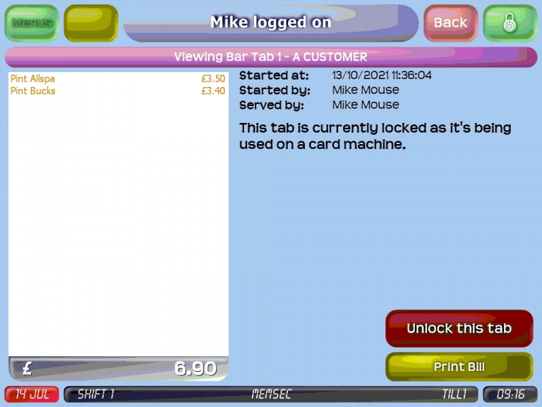 How To Unlock Tabs From Your Card Machine Active Workspace