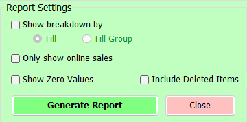 Total Sales Report - Active Workspace
